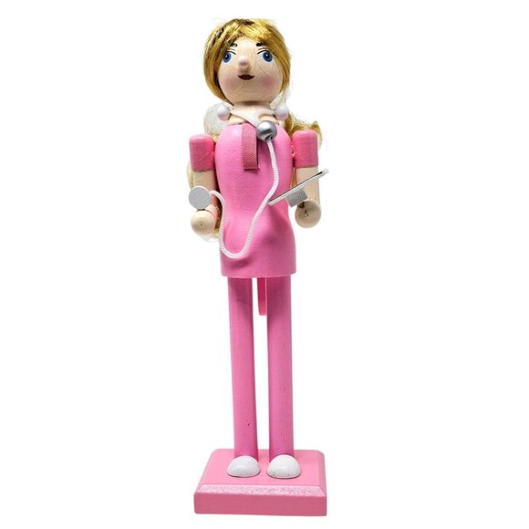 Other - 10" Nurse Nutcracker With Stethoscope And Clipboard, Christmas Decor